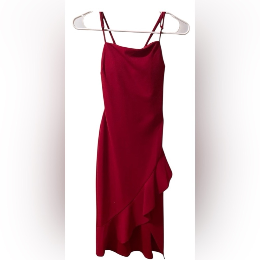 Crystal‎ Doll Asymmetrical Red Dress